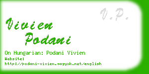 vivien podani business card